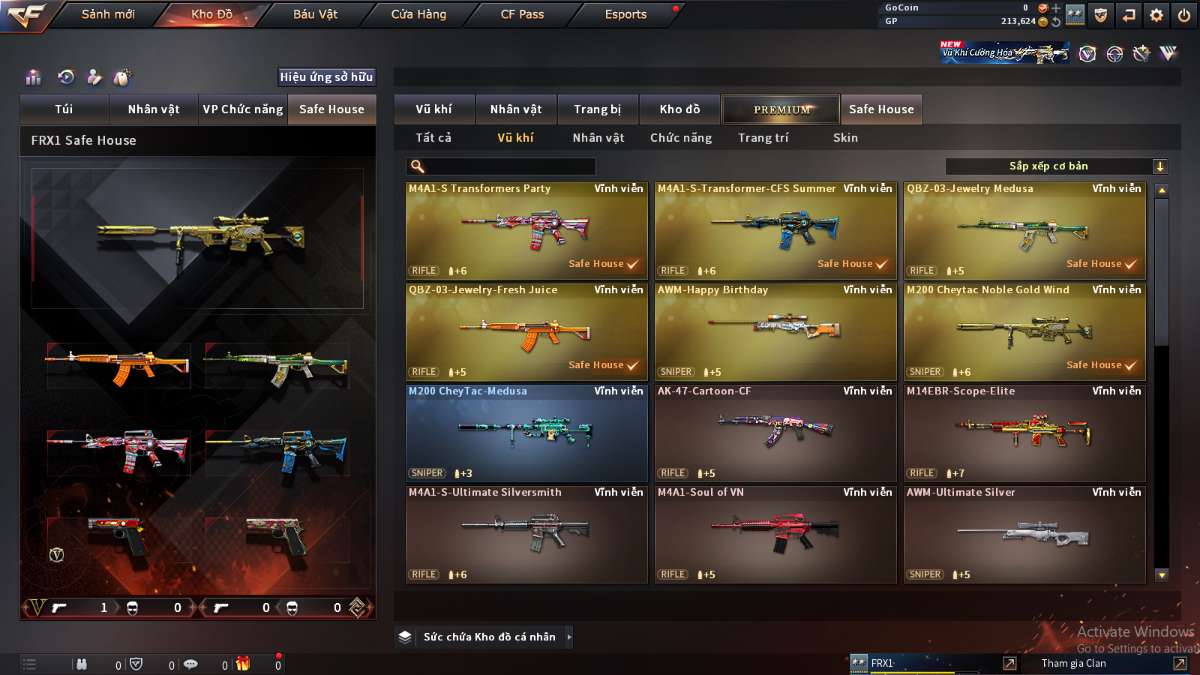 shop acc cf uy tin gia re